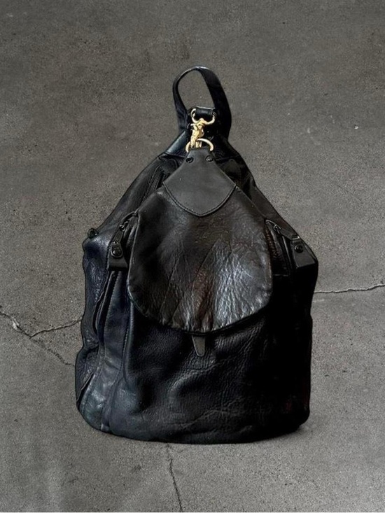 Vintage Tiganello Black Leather Backpack main image 4